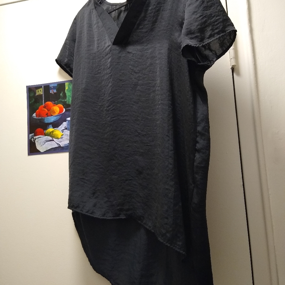 Silky dress shirt